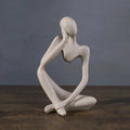 Kit Estatuetas Minimalistas de Contemplação Humana – Escultura Decorativa Premium
