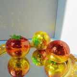 Ornamento Decorativo Vegetal Disco Ball – Tomate, Pimenta, Pera e Cenoura Espelhados