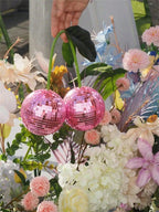 Cerejas Decorativas Disco Ball Espelhadas – Decoração de Parede e Interiores 20cm