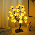 Luminária Árvore de Rosas LED – 36 Flores com Luz USB 45cm