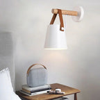 Arandela de Parede Estilo Nórdico com Madeira – Luminária Decorativa para Sala