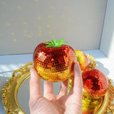 Ornamento Decorativo Vegetal Disco Ball – Tomate, Pimenta, Pera e Cenoura Espelhados
