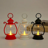 Lanterna Vintage LED Portátil a Bateria – Decorativa para Casa e Festas 16cm