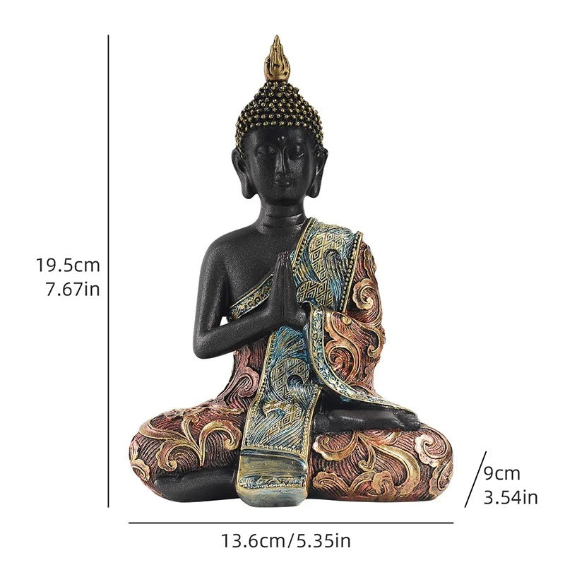 Estátua de Buda Sentado em Resina