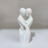 Escultura de Amantes Entrelaçados "União" – Decoração Minimalista Moderna para Casa