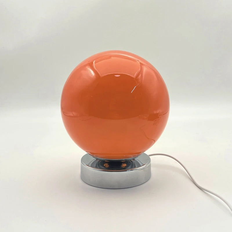 Luminária de Mesa Esfera Minimalista – Recarregável com Dimmer para Cabeceira