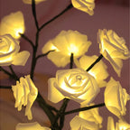 Luminária Árvore de Rosas LED – 36 Flores com Luz USB 45cm