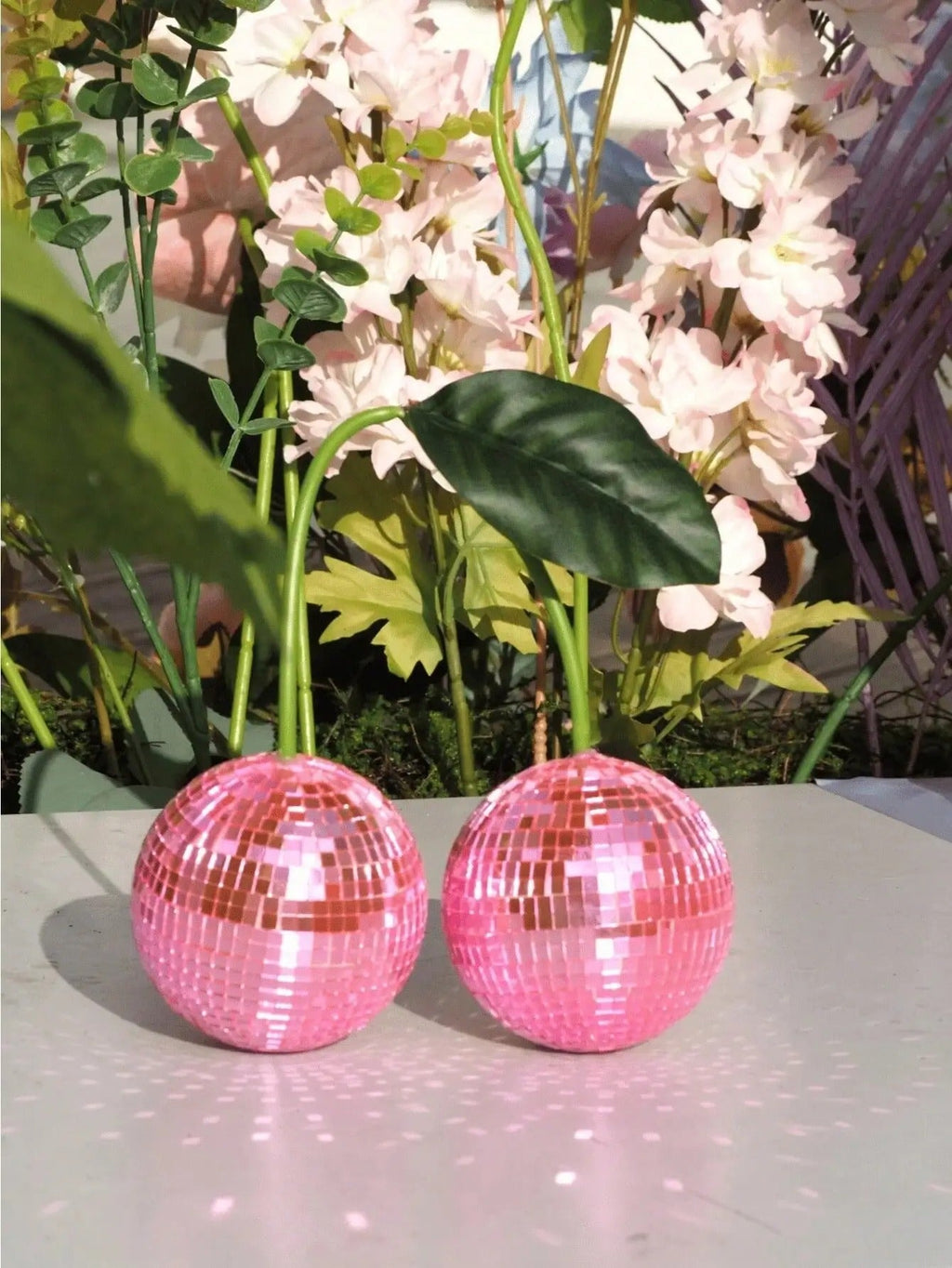 Cerejas Decorativas Disco Ball Espelhadas – Decoração de Parede e Interiores 20cm