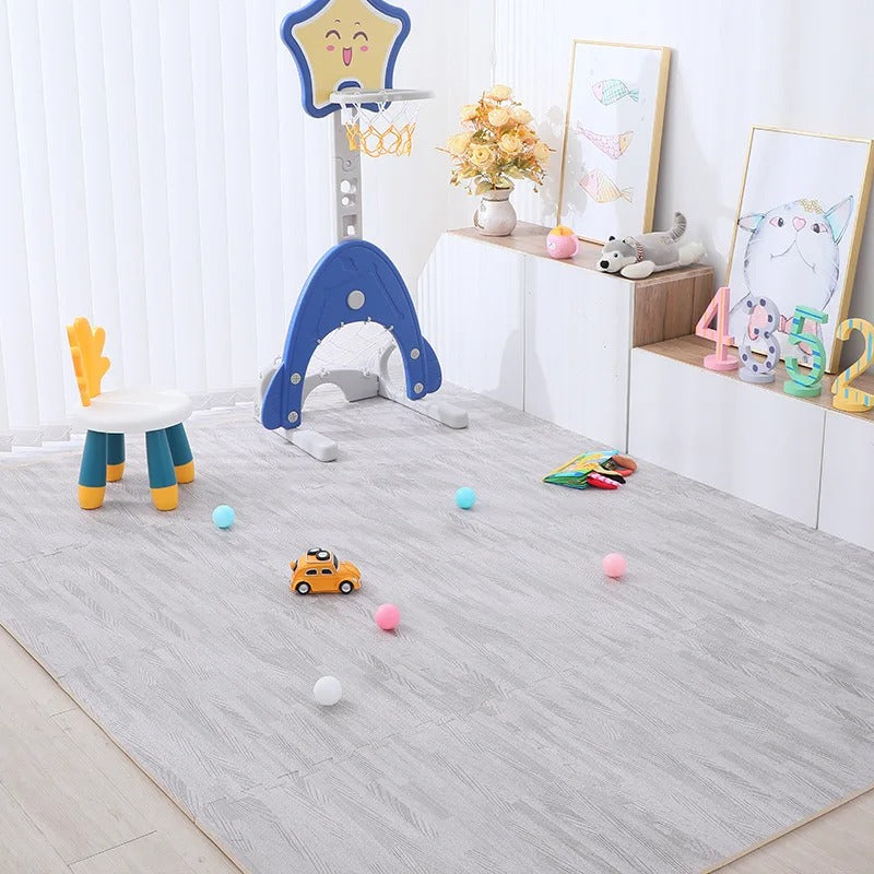 Tapete Puzzle de EVA com Efeito Madeira – Kit 8 ou 16 Peças 30x30cm