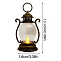 Lanterna Vintage LED Portátil a Bateria – Decorativa para Casa e Festas 16cm