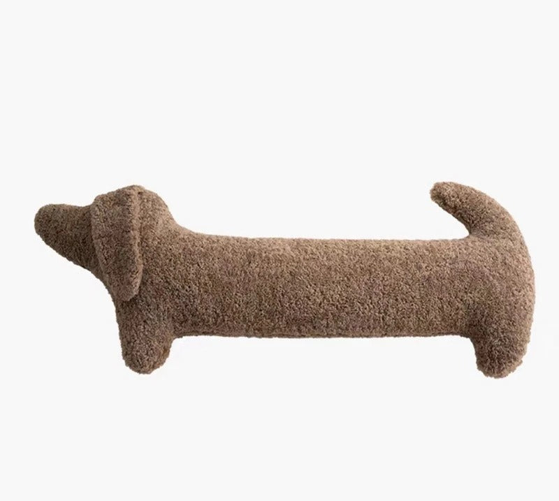 Almofada de Pelúcia Cachorro Salsicha – Travesseiro Decorativo e Lombar