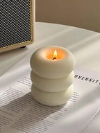 Vela Artesanal em Formato de Donut – Decorativa e Aromática