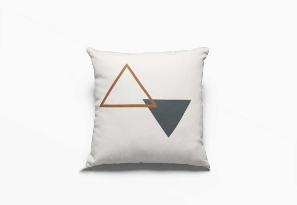 Capas de Almofada em Linho com Estampa Geométrica – 45x45 cm