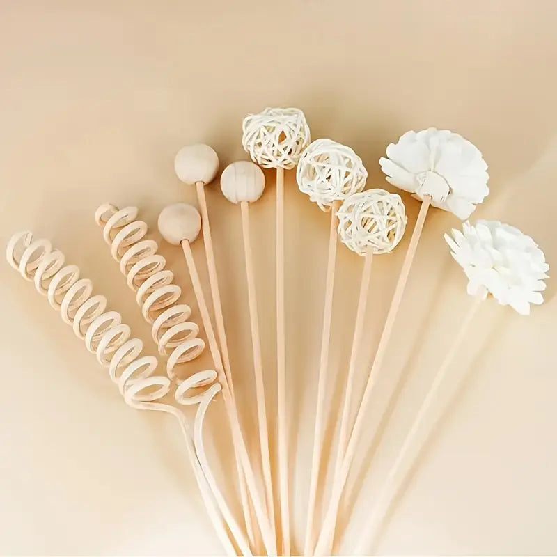 Conjunto de Varetas Decoradas para Difusores - 9 pçs